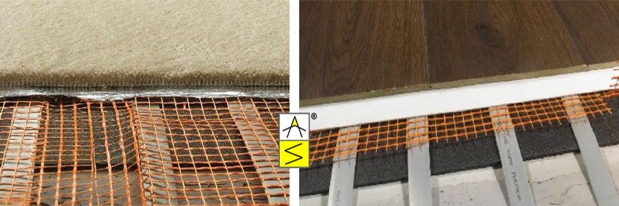 grid sotto moquette e laminato